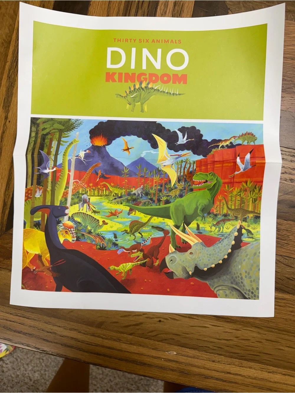 Dinosaur 100-Piece Kids Puzzle - Crocodile Creek 14x19 High Quality Puzzle